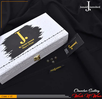 J. Premium Wash N Wear With Luxury Box & Bag  ( Black )