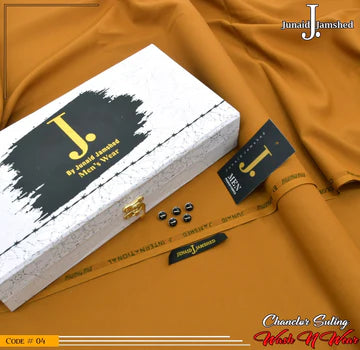 J. Premium Wash N Wear With Luxury Box & Bag  ( Mustard )